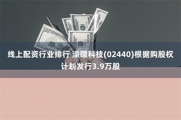 线上配资行业排行 濠暻科技(02440)根据购股权计划发行3.9万股